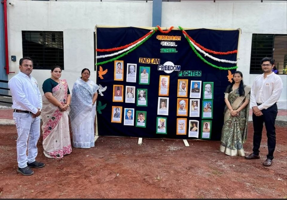A display of freedom fighters by the senior classes