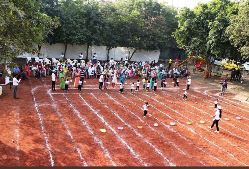 Games on the ground, seen from the first floor