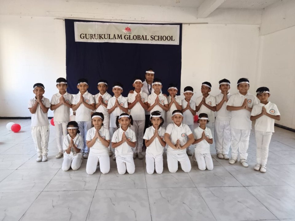 The drill squad in the hall