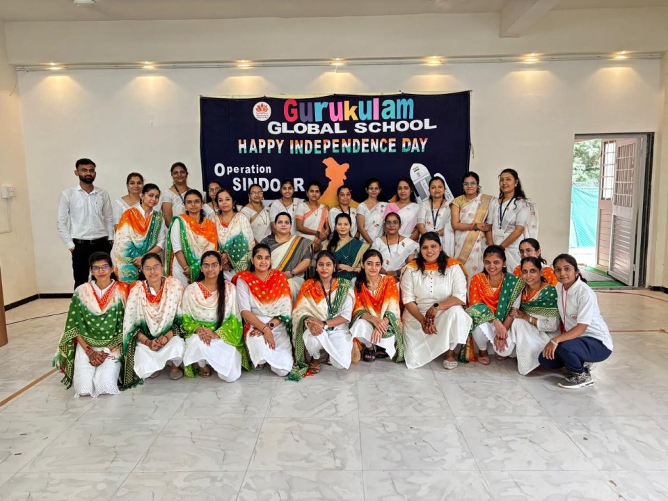 Staff photograph after the flag hoisting, 2025