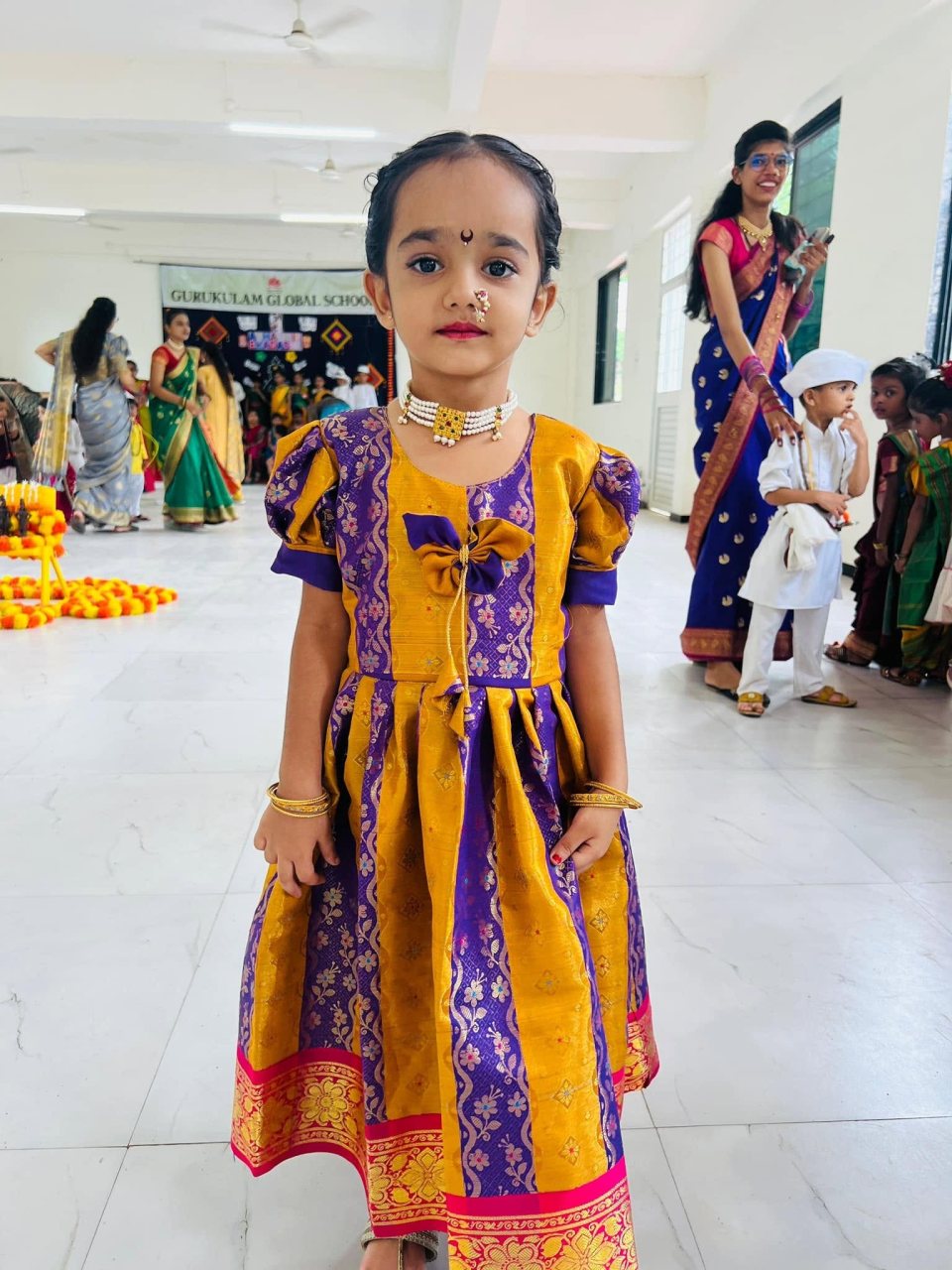 Dressed in a paithani for the dindi