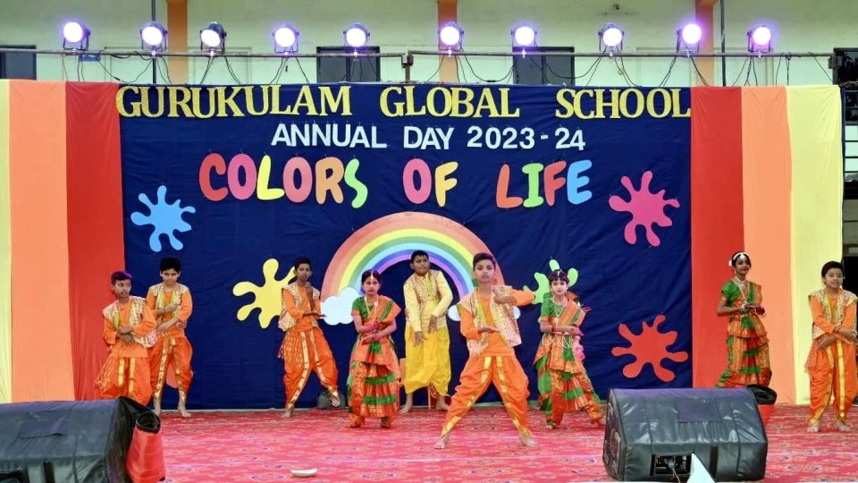 The Rajasthan act in full colour on the Colors of Life stage