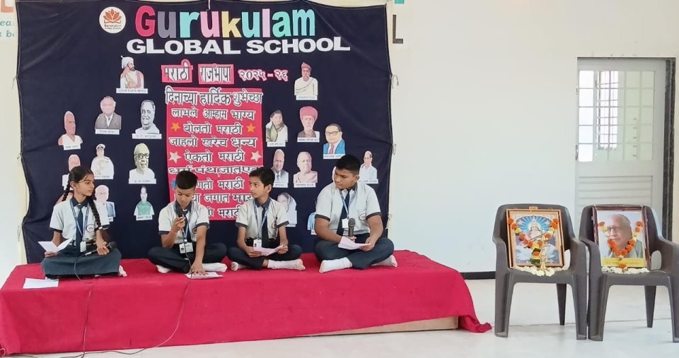 A reading on the Science Day stage