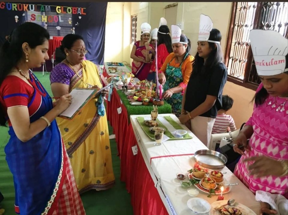 The judges taste the dishes