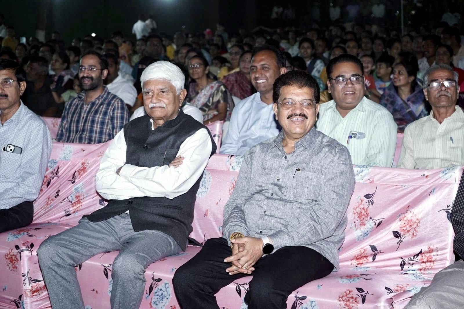 Trust members and guests in the front row