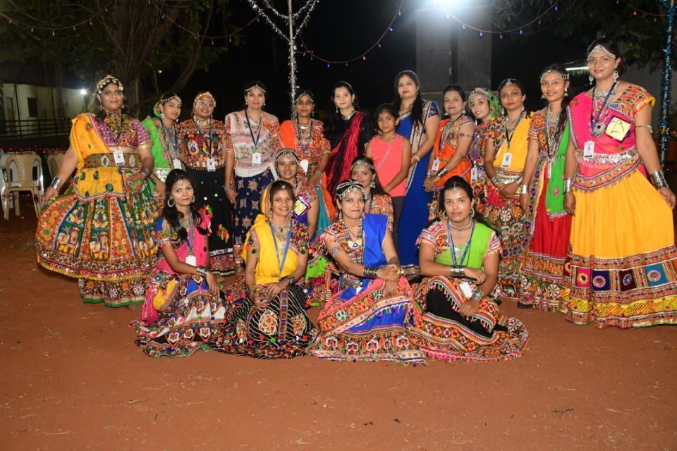 Teachers in their garba best