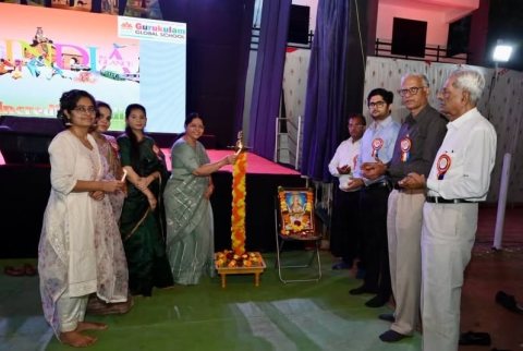 Lighting the lamp before the programme begins