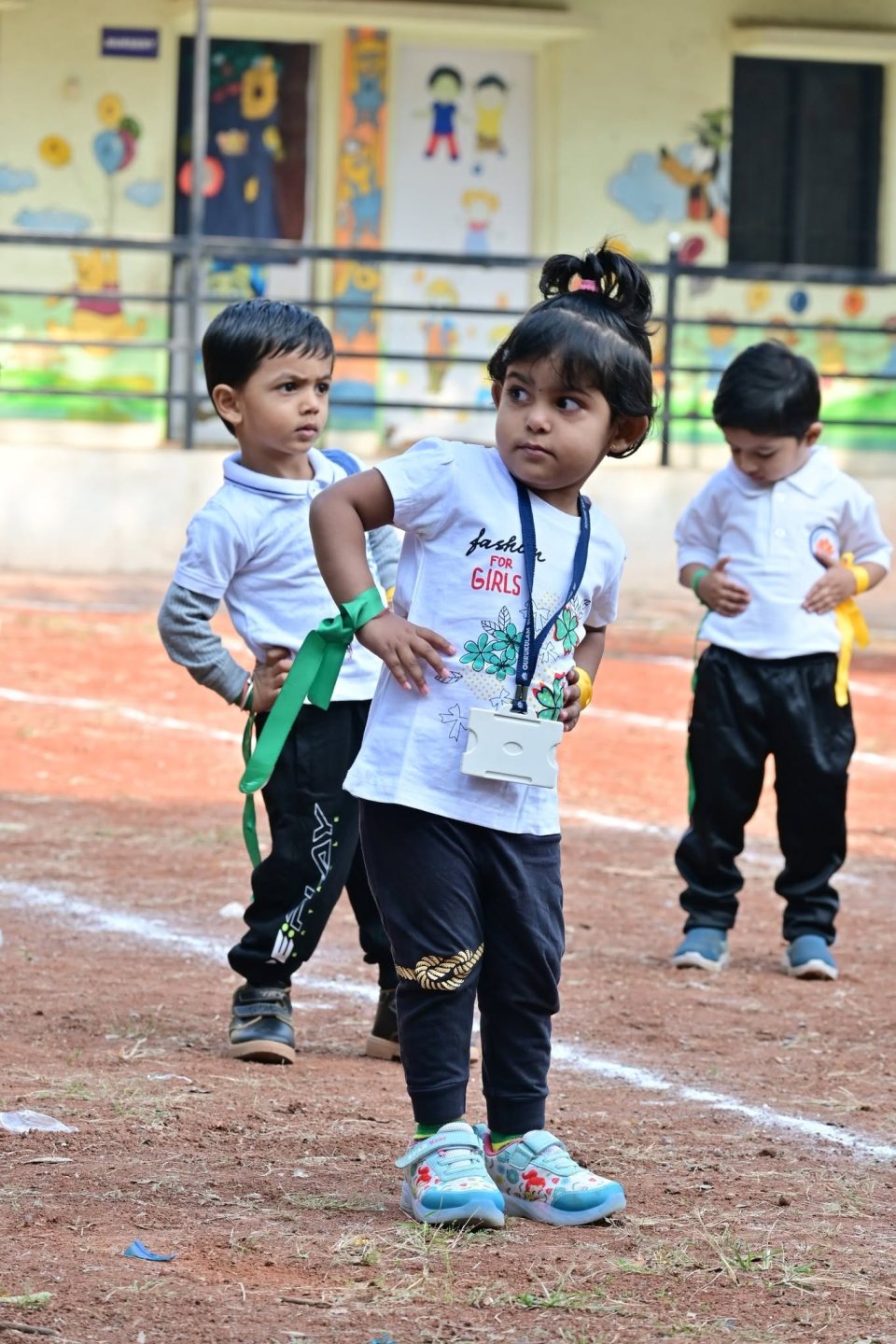 The youngest runners at the start