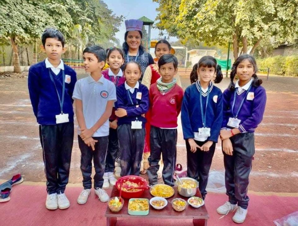 A group with their dish
