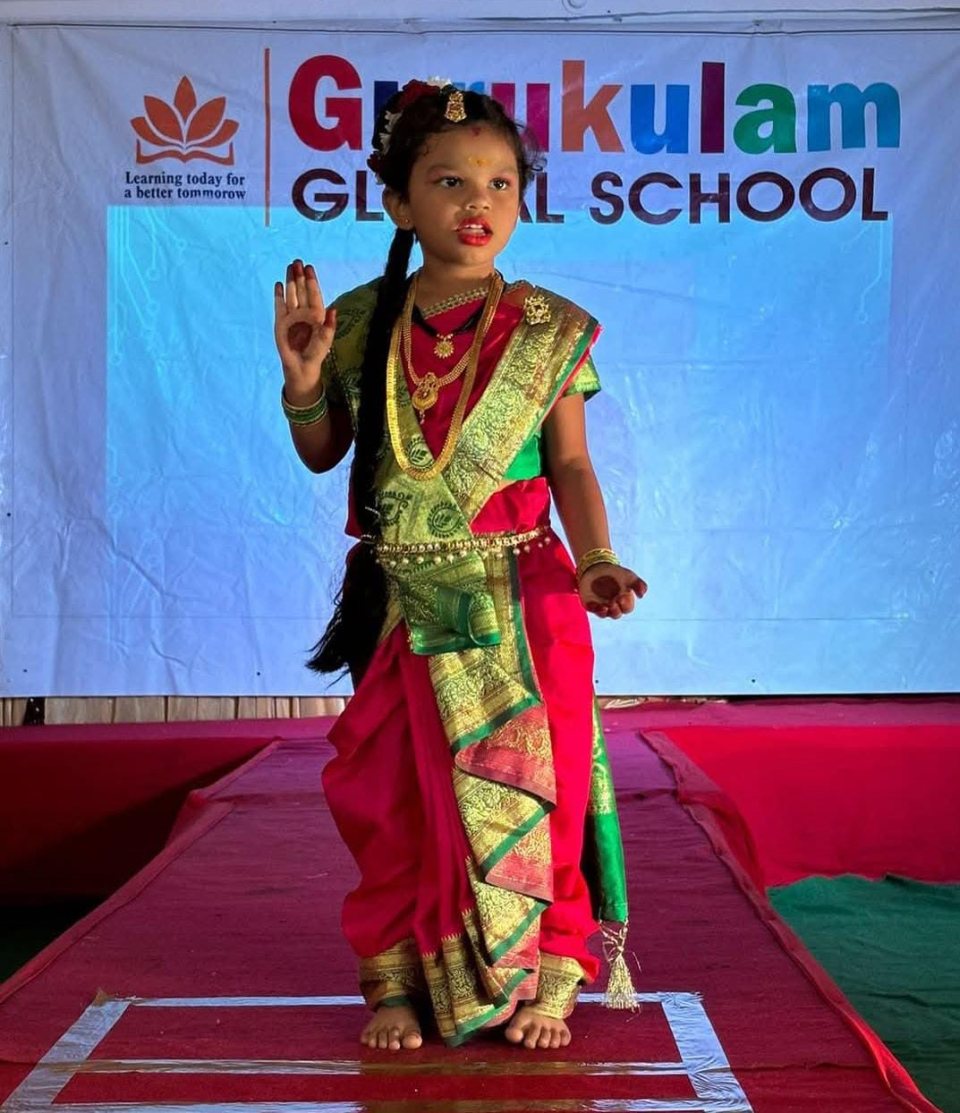 A Maharashtrian dancer takes the stage