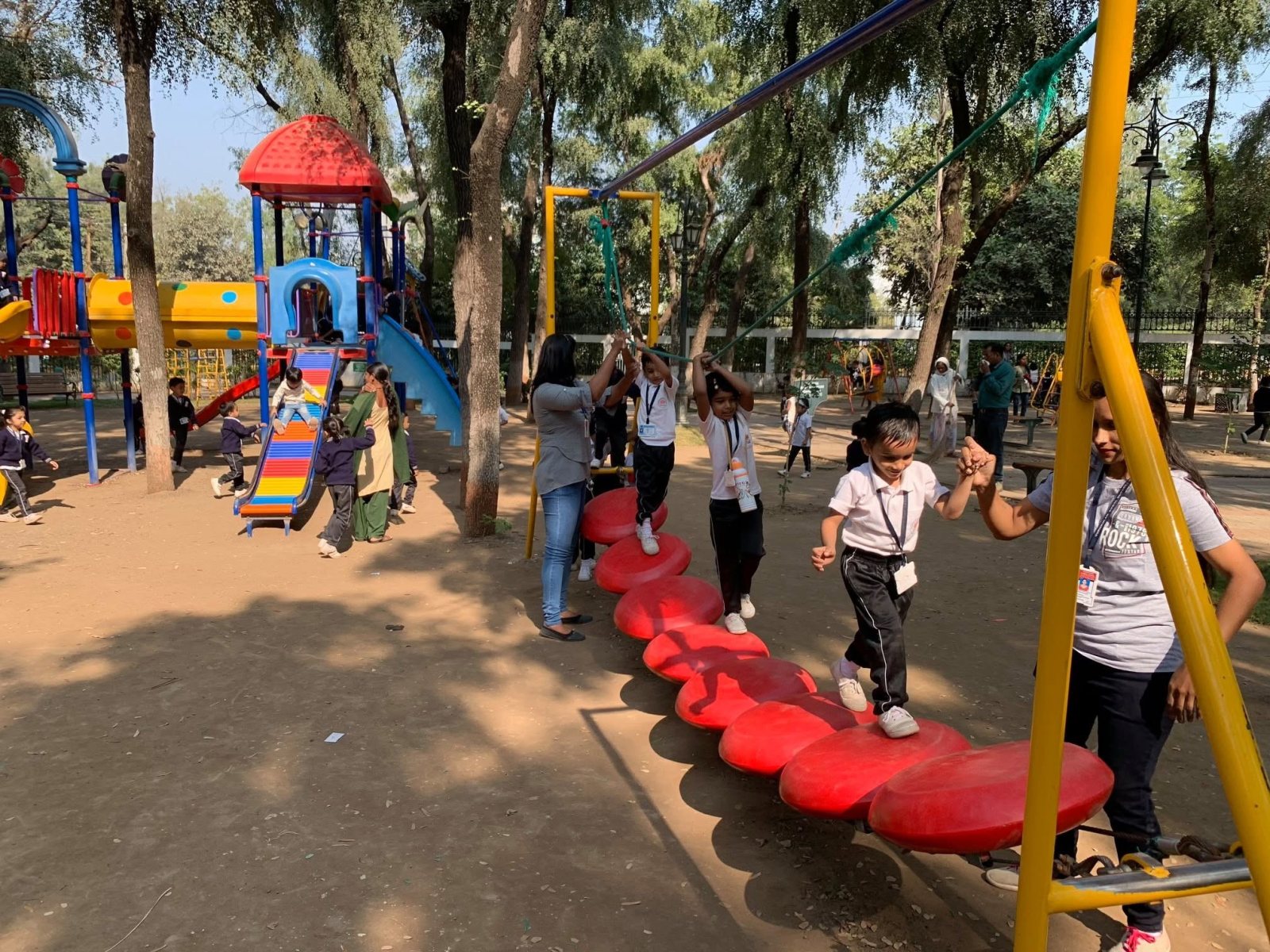 The playground at the park, 2019